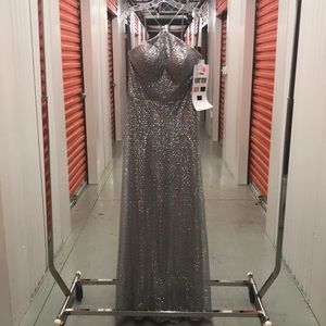 Silver Sequined Dress